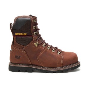 Caterpillar Alaska 2.0 8" Waterproof Thinsulate™ Steel Toe Men's Work Boots Brown | 062815-MZT