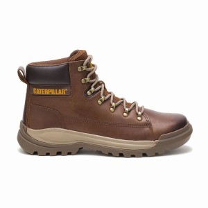 Caterpillar Brawn Men's Boots Dark / Brown | 346180-XSR