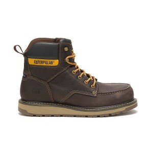 Caterpillar Calibrate Steel Toe Men's Work Boots Brown | 958470-EKT