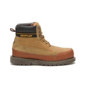 Caterpillar Cat Footwear x Nigel Cabourn Utah Men's Boots Brown | 978314-LNS