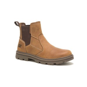 Caterpillar Chelsea Boots Men's Boots Dark / Beige | 821360-NZB