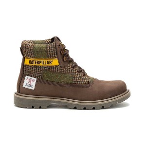 Caterpillar Colorado 2.0 Harris Tweed Men's Boots Chocolate / Brown | 492653-UQE