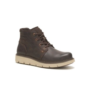 Caterpillar Covert Mid WP Men's Boots Coffee | 542710-BDE