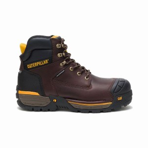 Caterpillar Excavator LT Composite Toe Men's Work Boots Brown | 763249-ODK