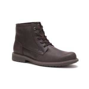 Caterpillar Fluctuate Hi Men's Boots Coffee | 508419-IYU