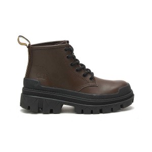 Caterpillar Hardwear Mid Men's Boots Chocolate / Brown | 147368-FYN