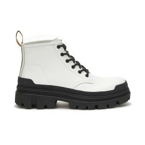 Caterpillar Hardwear Mid Men's Boots White | 214763-WHC