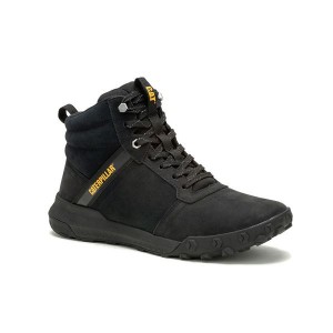 Caterpillar Hex Ready Mid Men's Boots Black / Black | 056824-FAZ