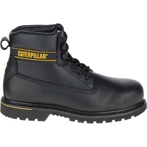 Caterpillar Holton Steel Toe S3 HRO SRC Men's Work Boots Black | 529184-QIB