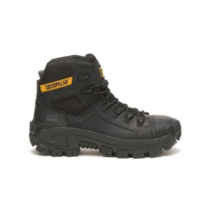 Caterpillar Invader Hiker Waterproof Composite Toe Men's Work Boots Black | 879412-AEB