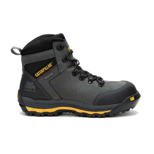 Caterpillar Munising 6" Waterproof Composite Toe S3 HRO SRA Men's Work Boots Dark / Grey | 236805-RKF