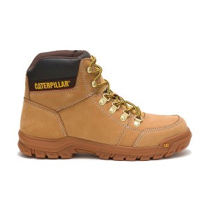 Caterpillar Outline Men's Work Boots Brown | 532796-HZQ