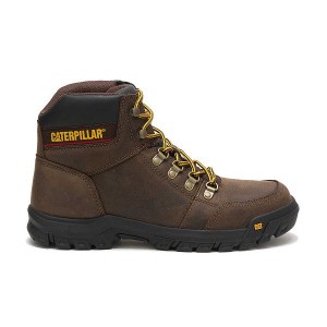 Caterpillar Outline Men's Work Boots Brown | 254870-JSE