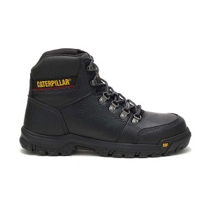 Caterpillar Outline Steel Toe Men's Work Boots Black | 721536-XAE