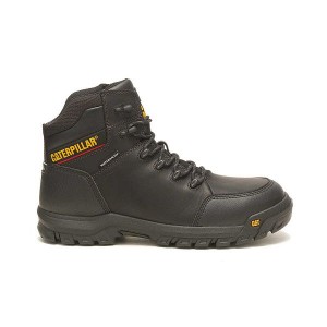 Caterpillar Resorption Waterproof Composite Toe Men's Work Boots Black | 095361-CGE