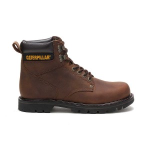 Caterpillar Second Shift Men's Work Boots Dark / Brown | 324819-NED