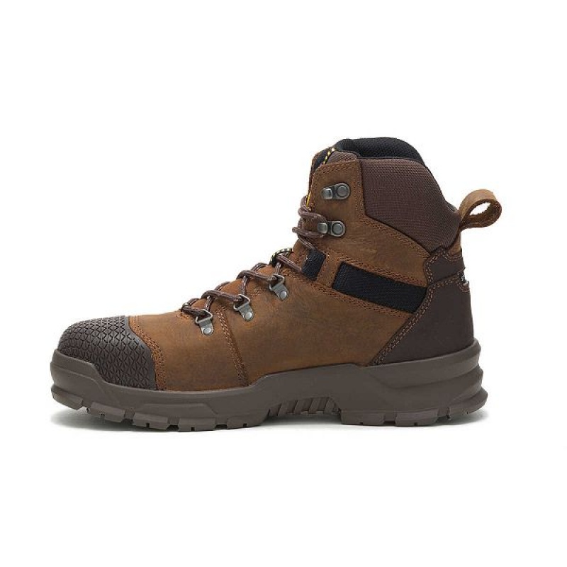 Caterpillar Accomplice X Waterproof Steel Toe Men's Work Boots Brown | 251098-YML