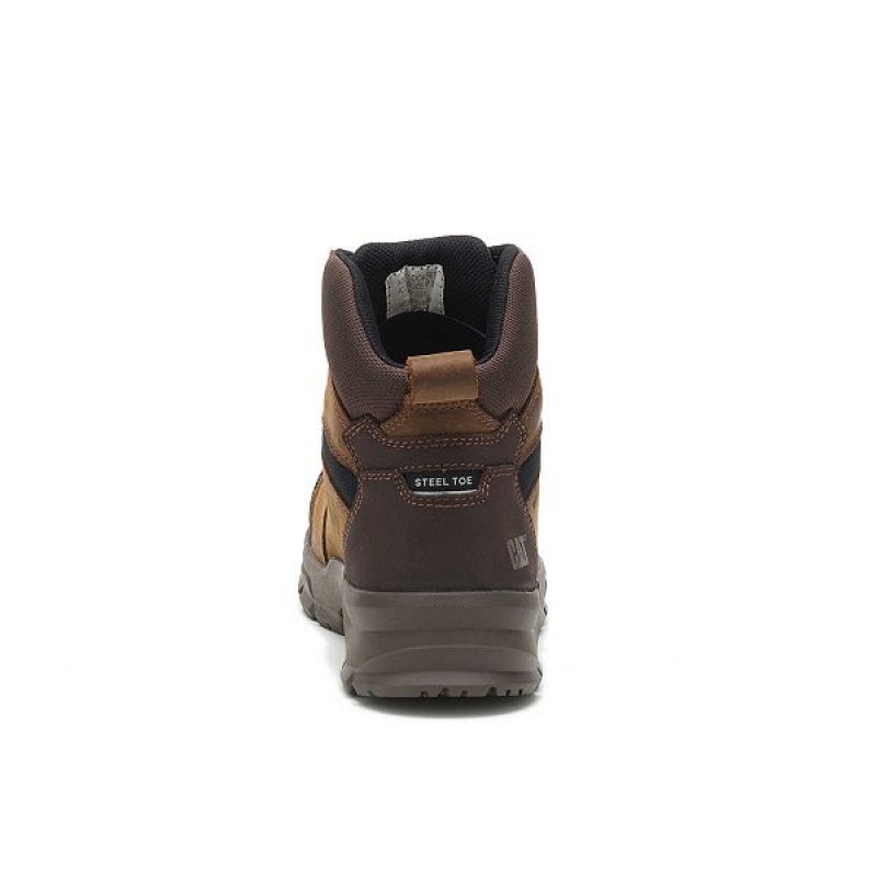 Caterpillar Accomplice X Waterproof Steel Toe Men's Work Boots Brown | 251098-YML