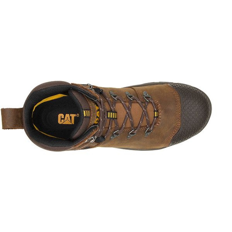 Caterpillar Accomplice X Waterproof Steel Toe Men's Work Boots Brown | 251098-YML