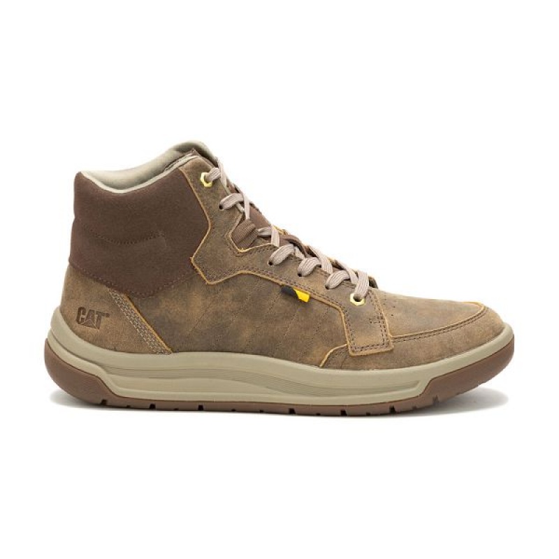 Caterpillar Apa Cush Mid Men's Boots Brown | 197063-WQD