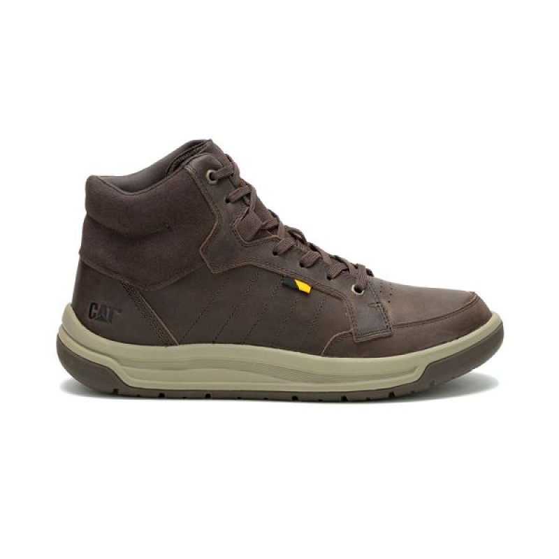 Caterpillar Apa Cush Mid Men's Boots Coffee | 325460-LMD