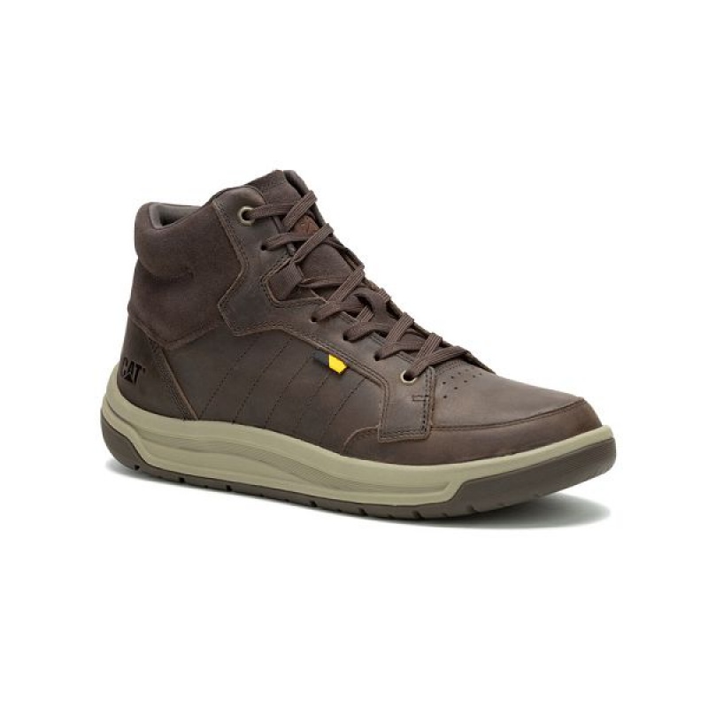 Caterpillar Apa Cush Mid Men\'s Boots Coffee | 325460-LMD