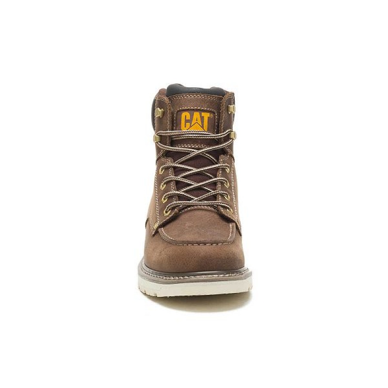 Caterpillar Calibrate Men's Work Boots Khaki | 169728-MUF