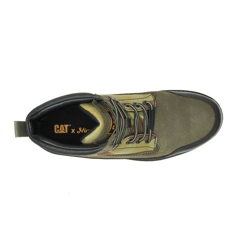 Caterpillar Cat Footwear x Nigel Cabourn Utah Men's Boots Black | 541769-YQO