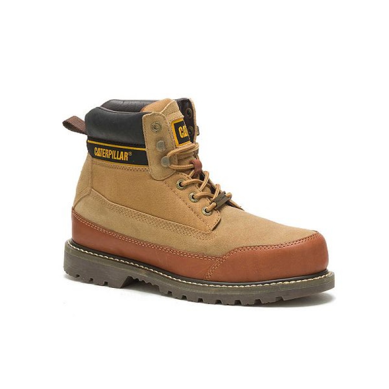 Caterpillar Cat Footwear x Nigel Cabourn Utah Men's Boots Brown | 978314-LNS