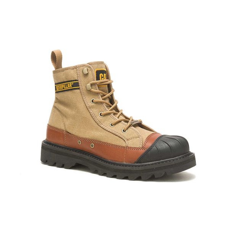 Caterpillar Cat Footwear x Nigel Cabourn Omaha Men's Boots Brown | 629750-WUO