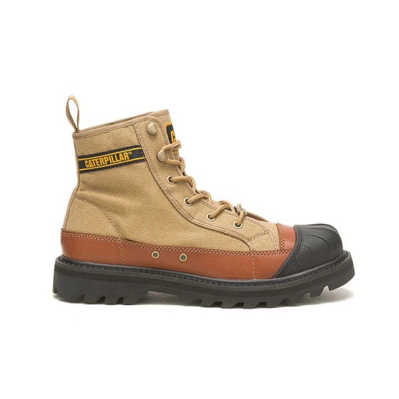 Caterpillar Cat Footwear x Nigel Cabourn Omaha Men\'s Boots Brown | 629750-WUO