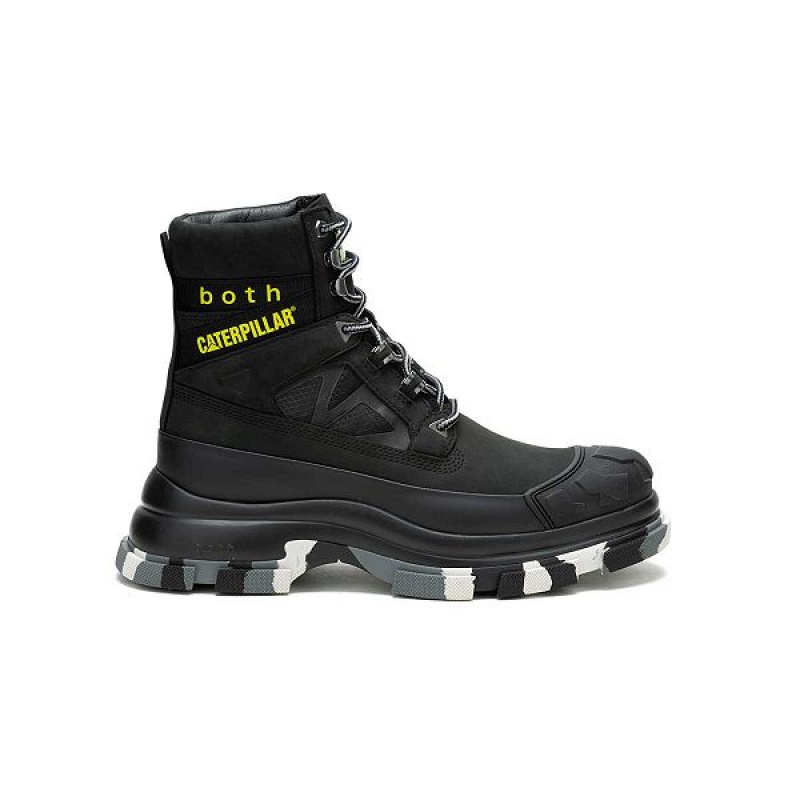 Caterpillar Cat Footwear x both GAO Pioneer Men\'s Boots Black | 160237-TJV