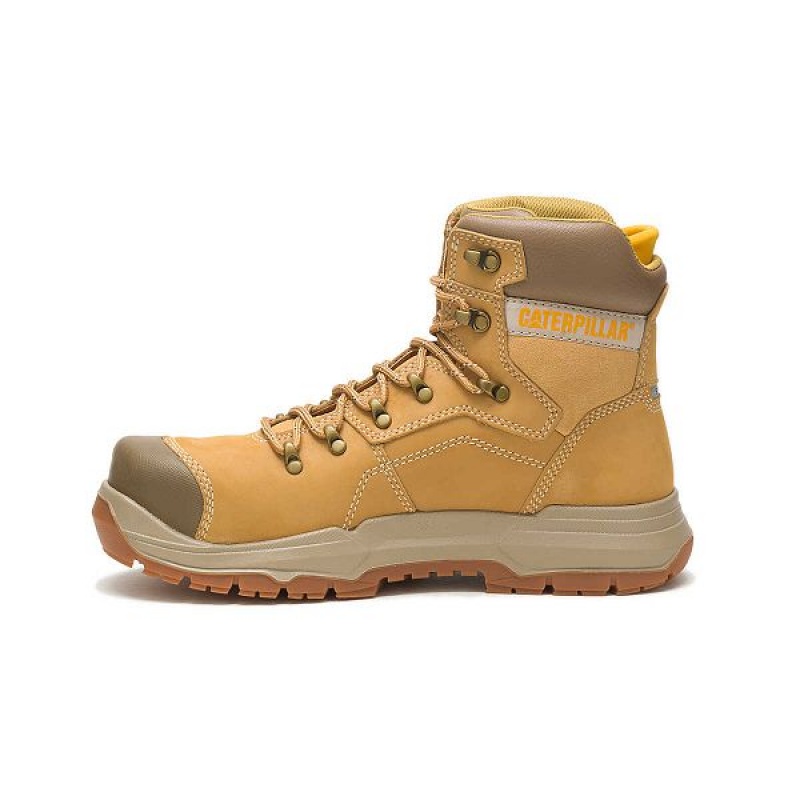 Caterpillar Diagnostic 2.0 Waterproof Steel Toe Men's Work Boots Brown | 319280-HVB