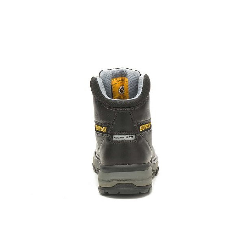 Caterpillar Excavator Superlite Cool Carbon Composite Toe Men's Work Boots Black | 581074-KBX