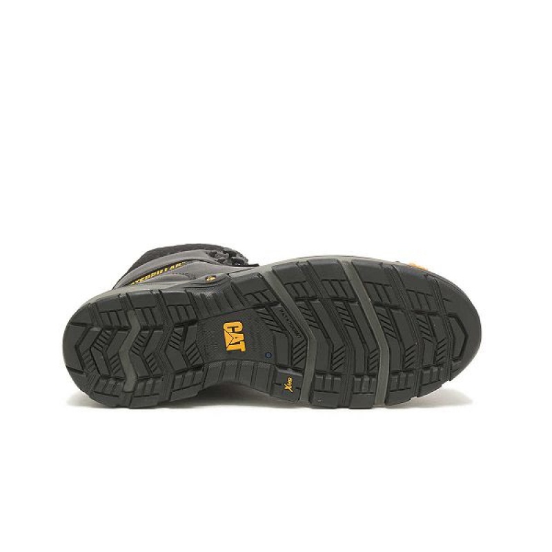 Caterpillar Excavator Superlite Cool Carbon Composite Toe Men's Work Boots Black | 581074-KBX