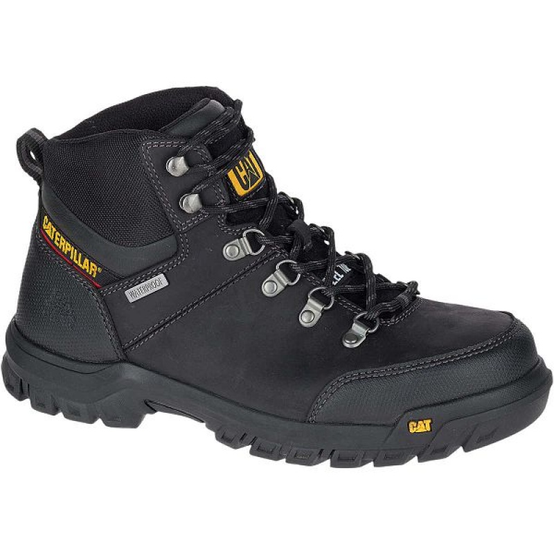 Caterpillar Framework S3 WR HRO SRA Steel Toe Men's Work Boots Black | 598261-MOJ