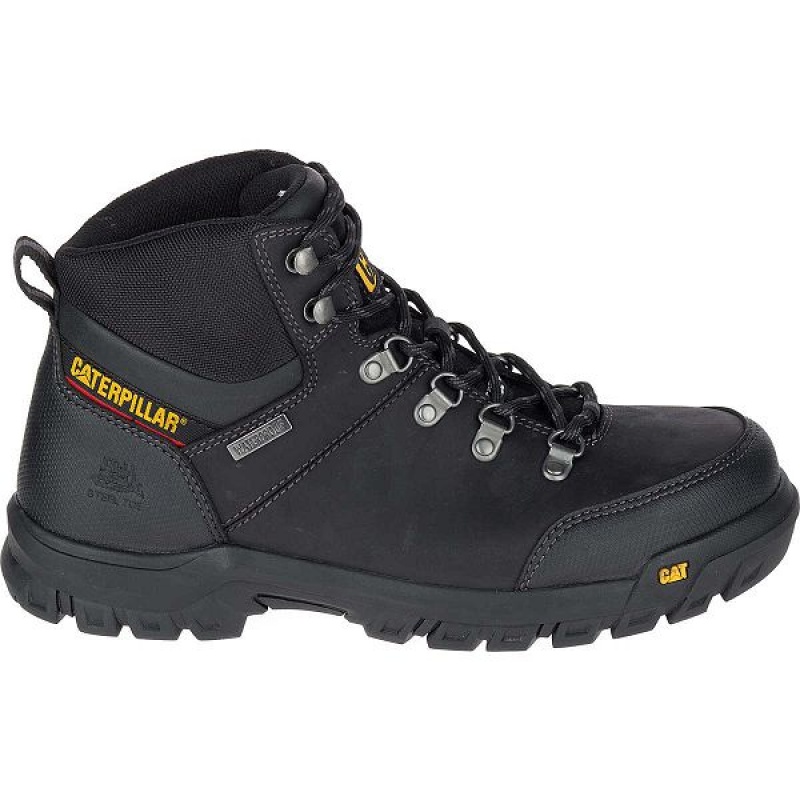 Caterpillar Framework S3 WR HRO SRA Steel Toe Men\'s Work Boots Black | 598261-MOJ