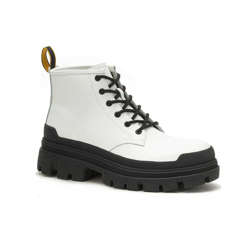 Caterpillar Hardwear Mid Men's Boots White | 214763-WHC