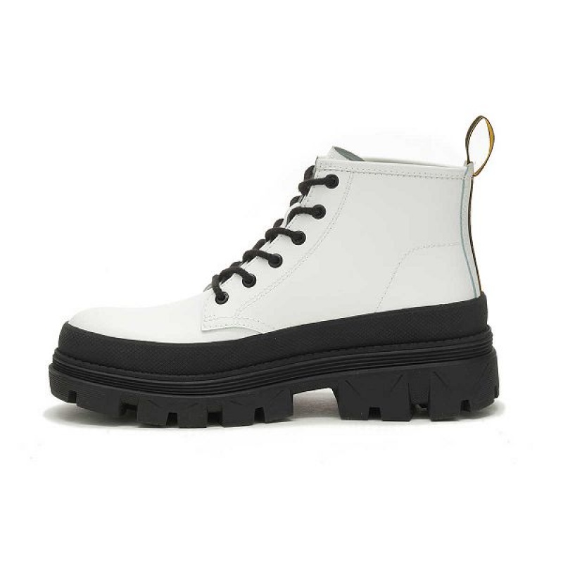 Caterpillar Hardwear Mid Men's Boots White | 214763-WHC