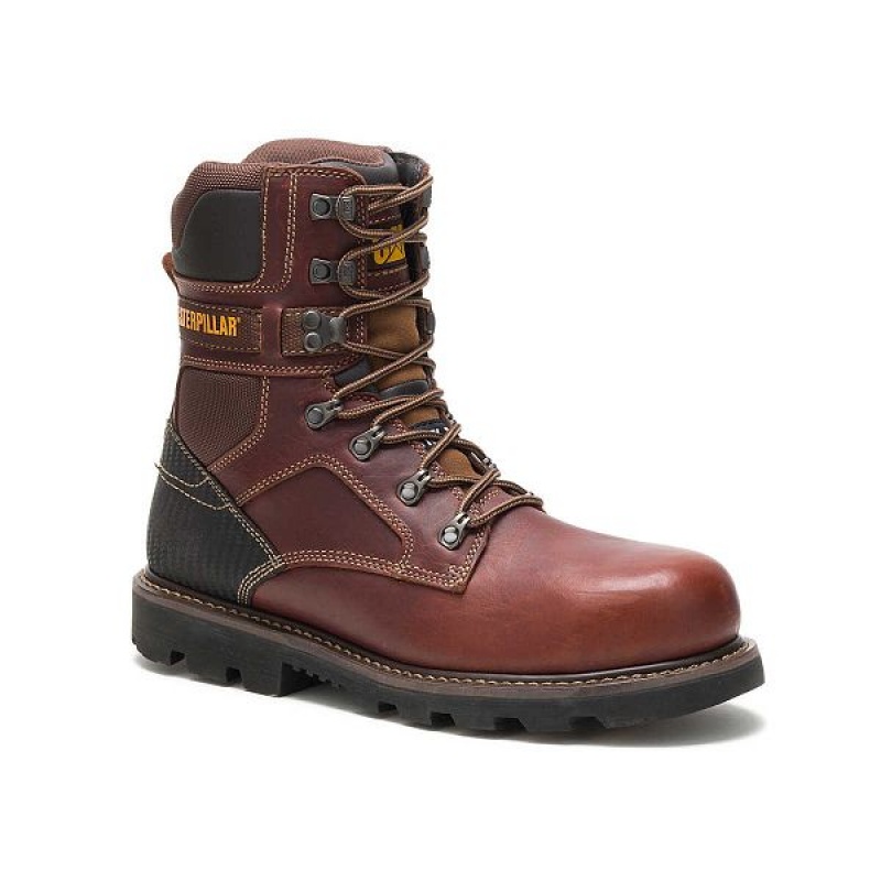 Caterpillar Indiana 2.0 Steel Toe Men's Work Boots Brown | 289174-NUD