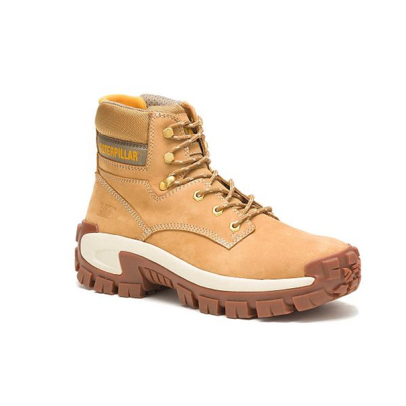 Caterpillar Invader Hi Steel Toe Men's Work Boots Brown | 594860-JEX