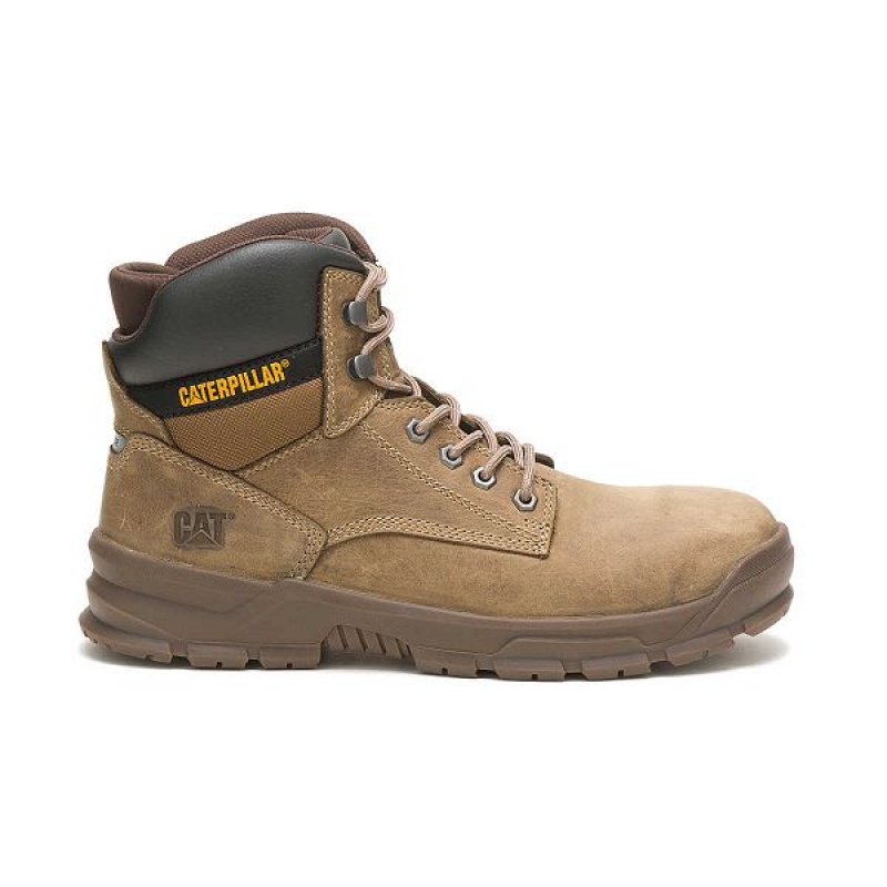 Caterpillar Mobilize Alloy Toe Men\'s Work Boots Brown | 430798-WRO