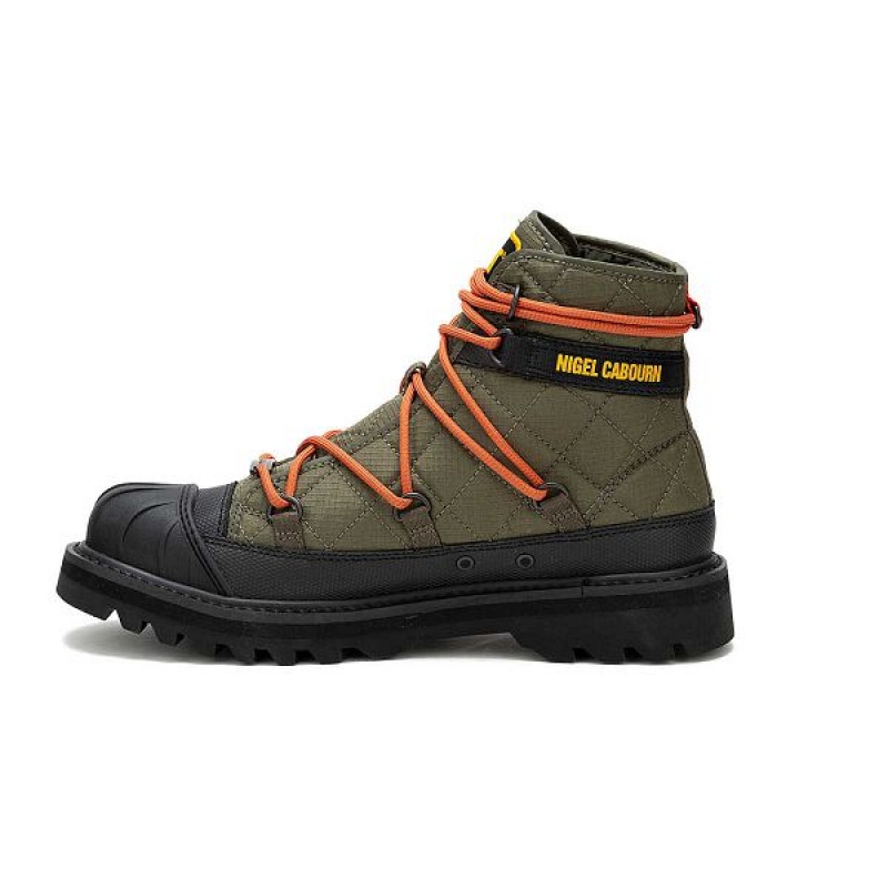 Caterpillar Omaha Alt Lace Men's Boots Olive | 506948-LXY