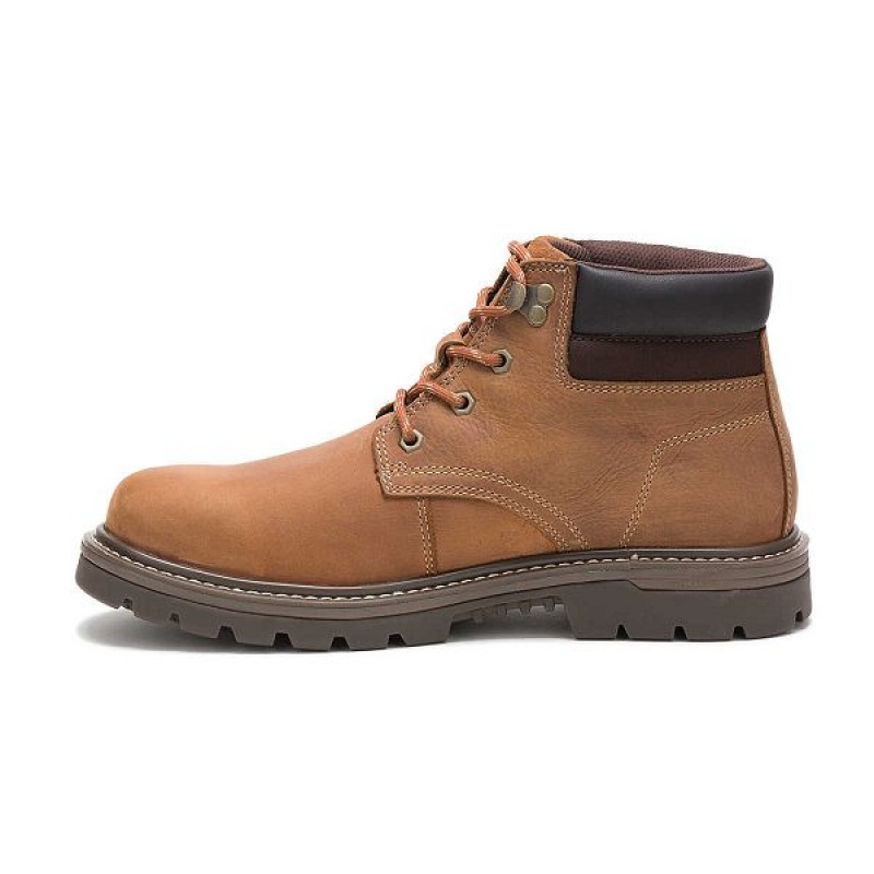 Caterpillar Outbase Waterproof Men's Work Boots Brown | 276108-BEF