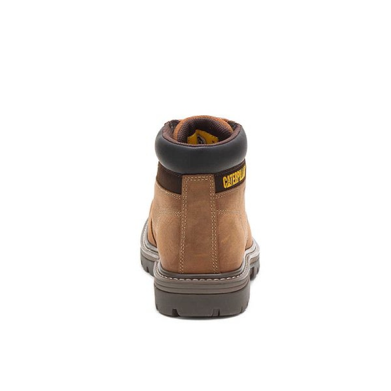 Caterpillar Outbase Waterproof Men's Work Boots Brown | 276108-BEF