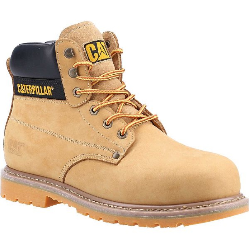 Caterpillar Powerplant ST HRO SRA Men's Work Boots Brown | 602849-MAB