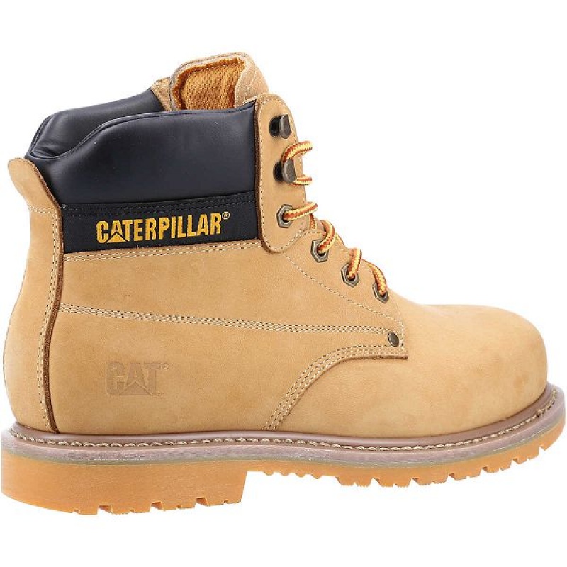 Caterpillar Powerplant ST HRO SRA Men's Work Boots Brown | 602849-MAB