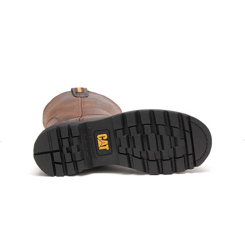 Caterpillar Revolver Men's Work Boots Brown | 987210-FGE