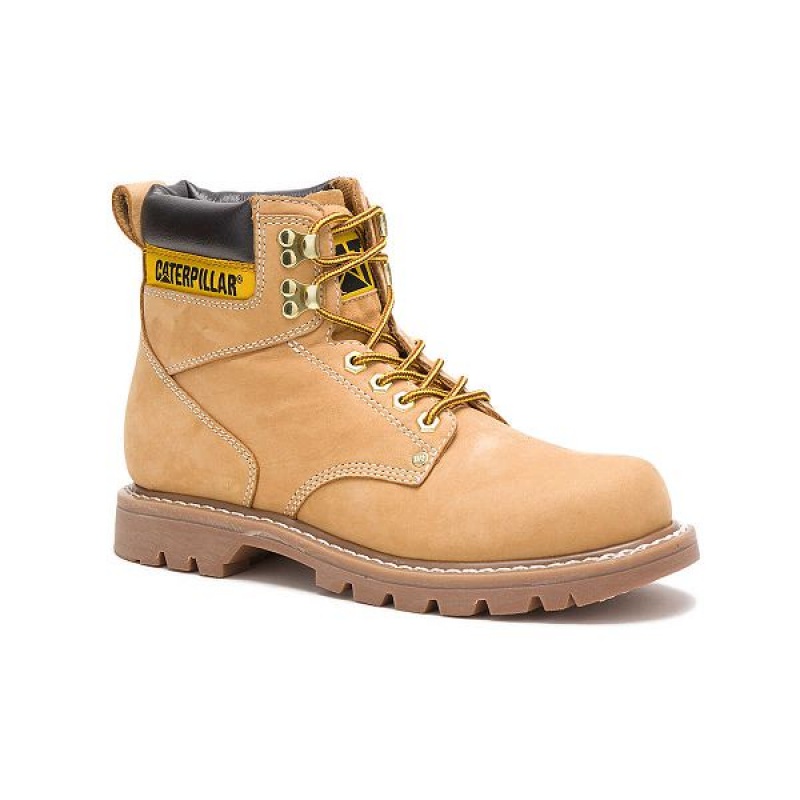 Caterpillar Second Shift Men's Work Boots Brown | 916547-WFT