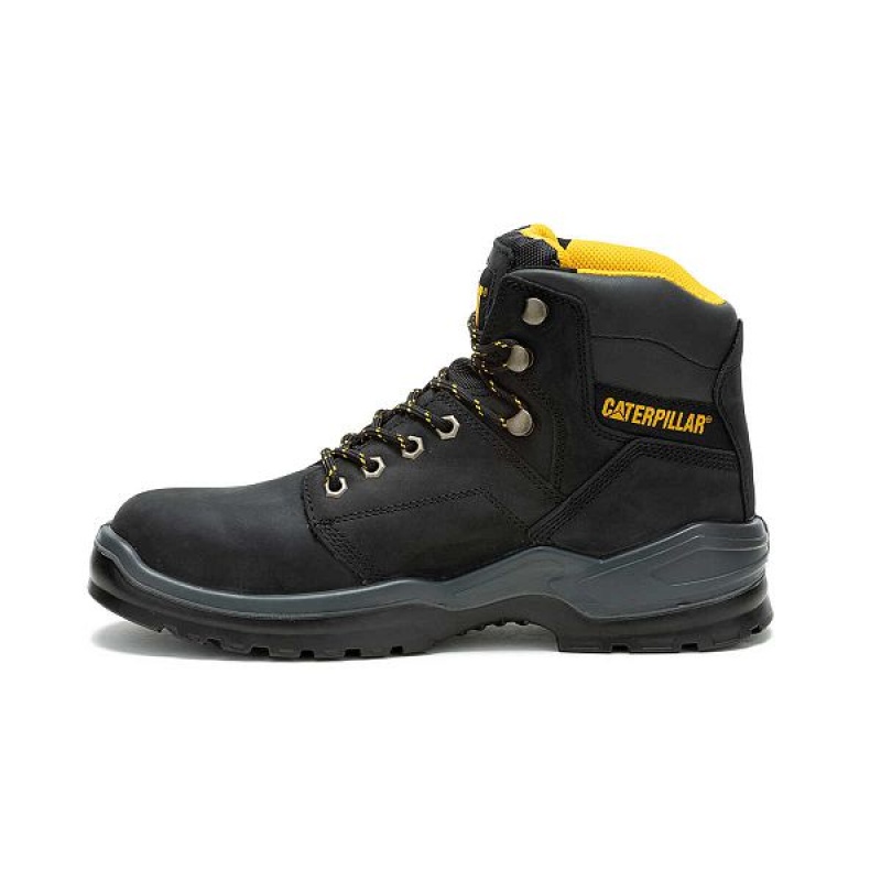 Caterpillar Striver Steel Toe Men's Work Boots Black | 520134-GCX